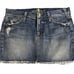 7 for all mankind bedazzled denim mini skirt size 27. Some distressing