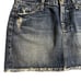 7 for all mankind bedazzled denim mini skirt size 27. Some distressing