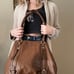 GAL Ostrich Shoulder Bag