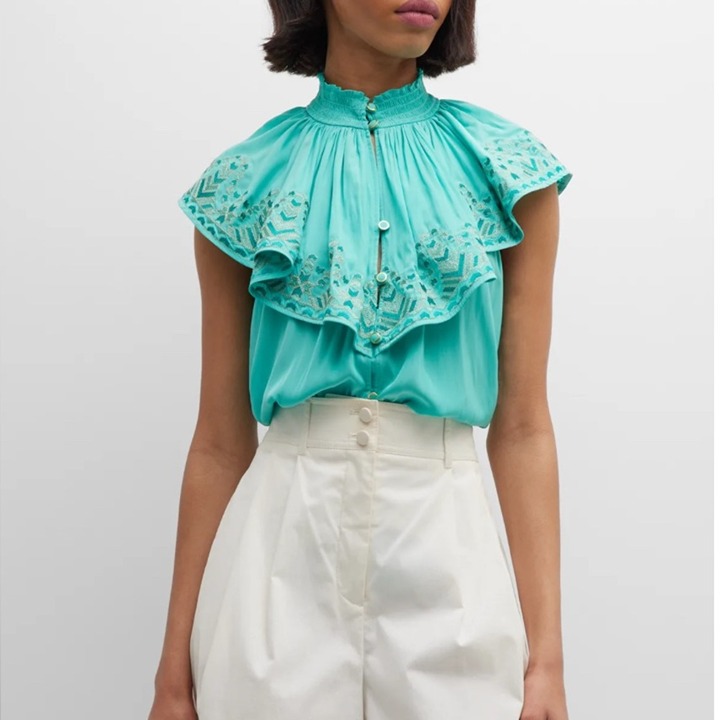 Ramy brook abbe blouse in malac