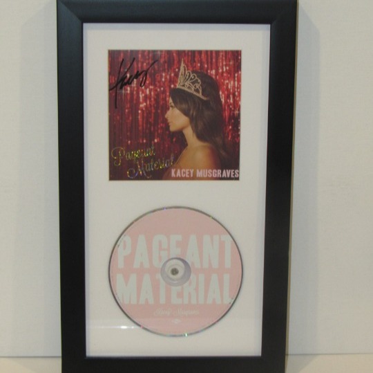 Kacey Musgraves Pageant Material Hand Signed Autographed Framed CD