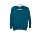 Pendleton Women Sz Large 100% Merino Wool Green V-Neck Pullover Sweater 715-662