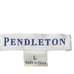 Pendleton Women Sz Large 100% Merino Wool Green V-Neck Pullover Sweater 715-662
