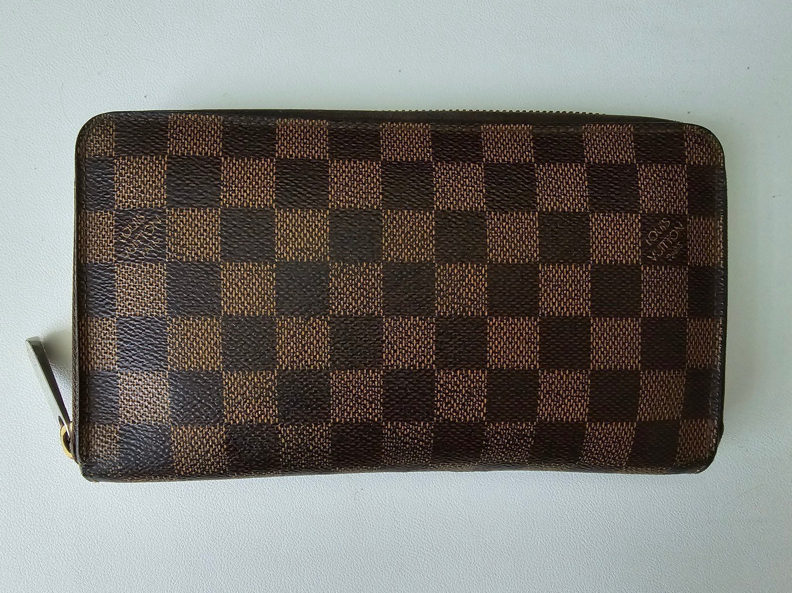 Louis Vuitton Damier Ebene Zippy Organizer Wallet - Fits a passport!