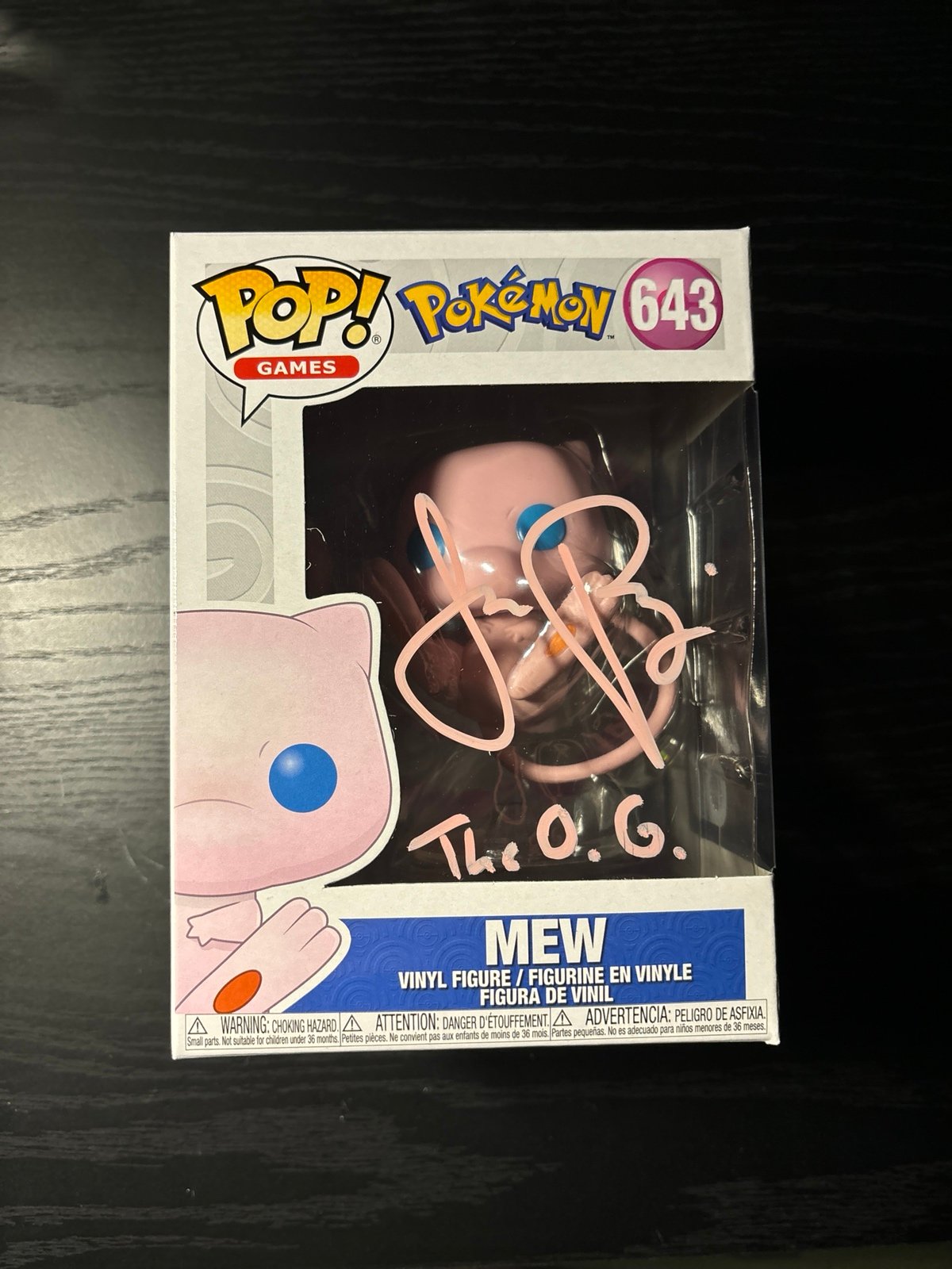 mew funko pop signed by Jason Paige