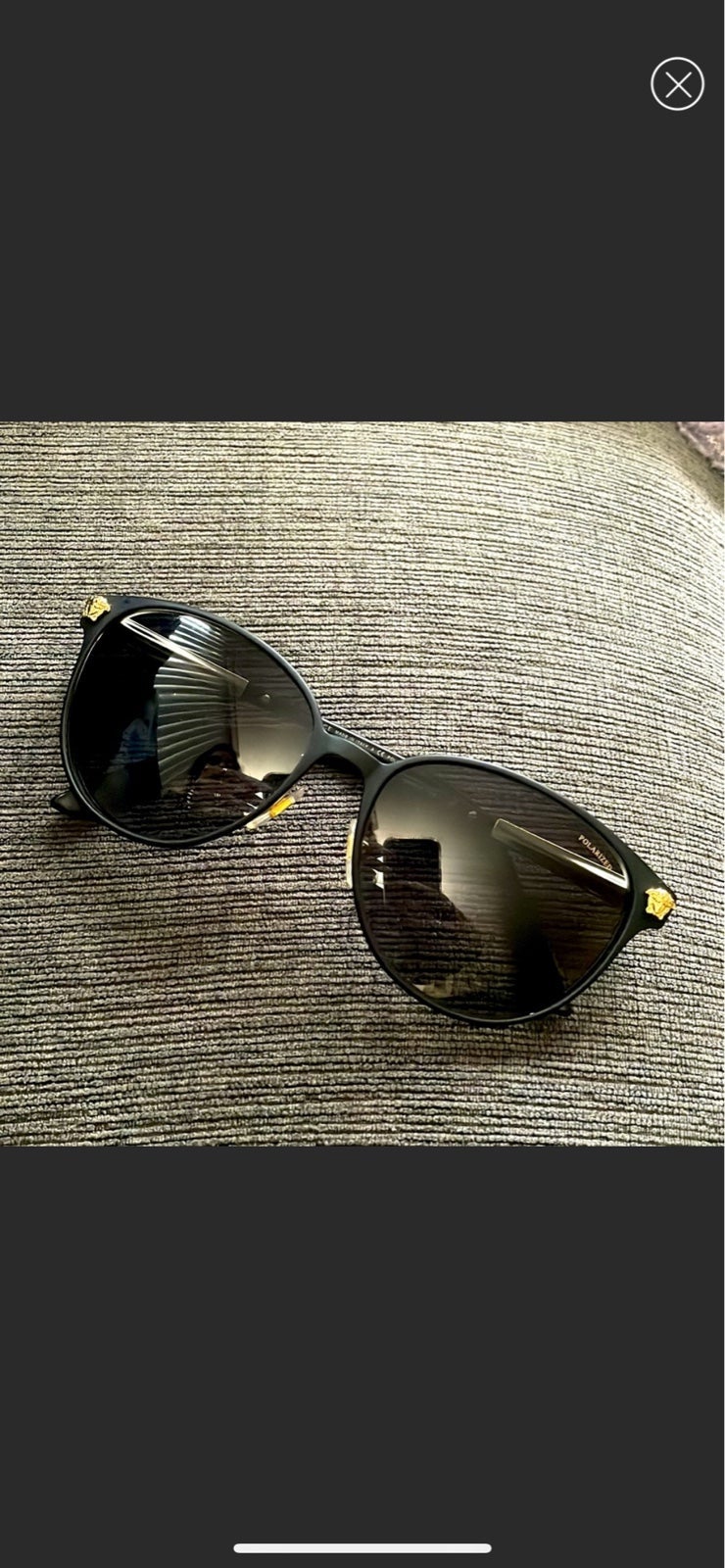 Versace Women's Round Sunglasses with the Versace symbol on each side -NEW!