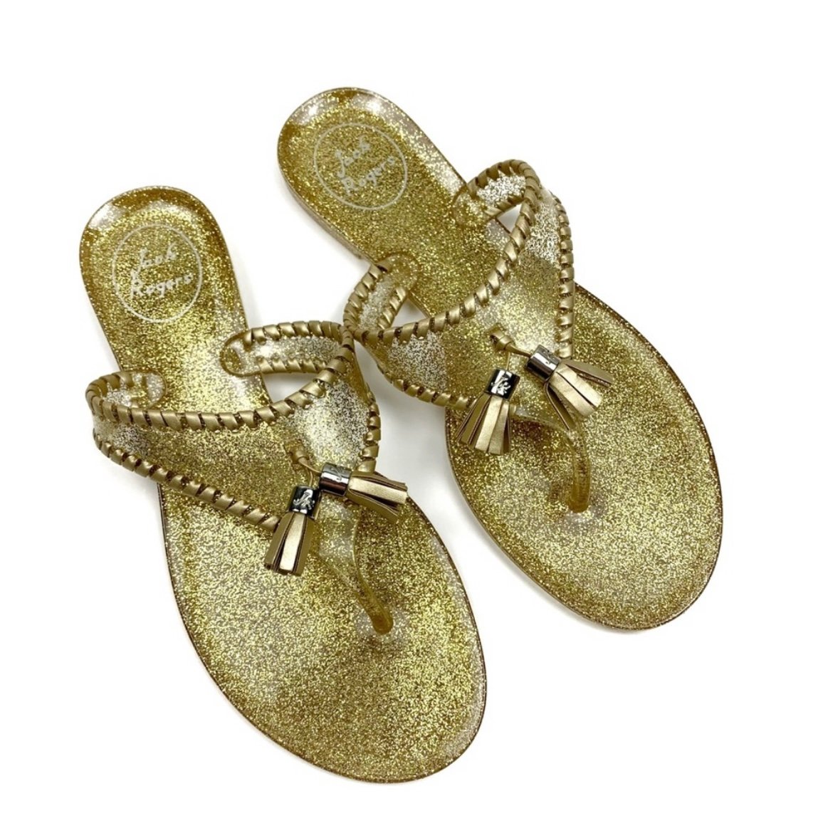 Gold glitter on sale jack rogers