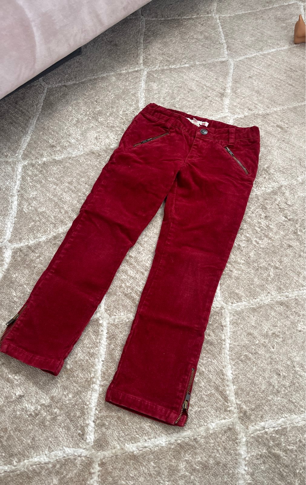 Bonpoint burgundy corduroy pants