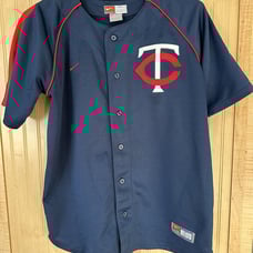 Nike Joe Mauer Hall Of Gamer MLB baseball jersey youth Minnesota Twins