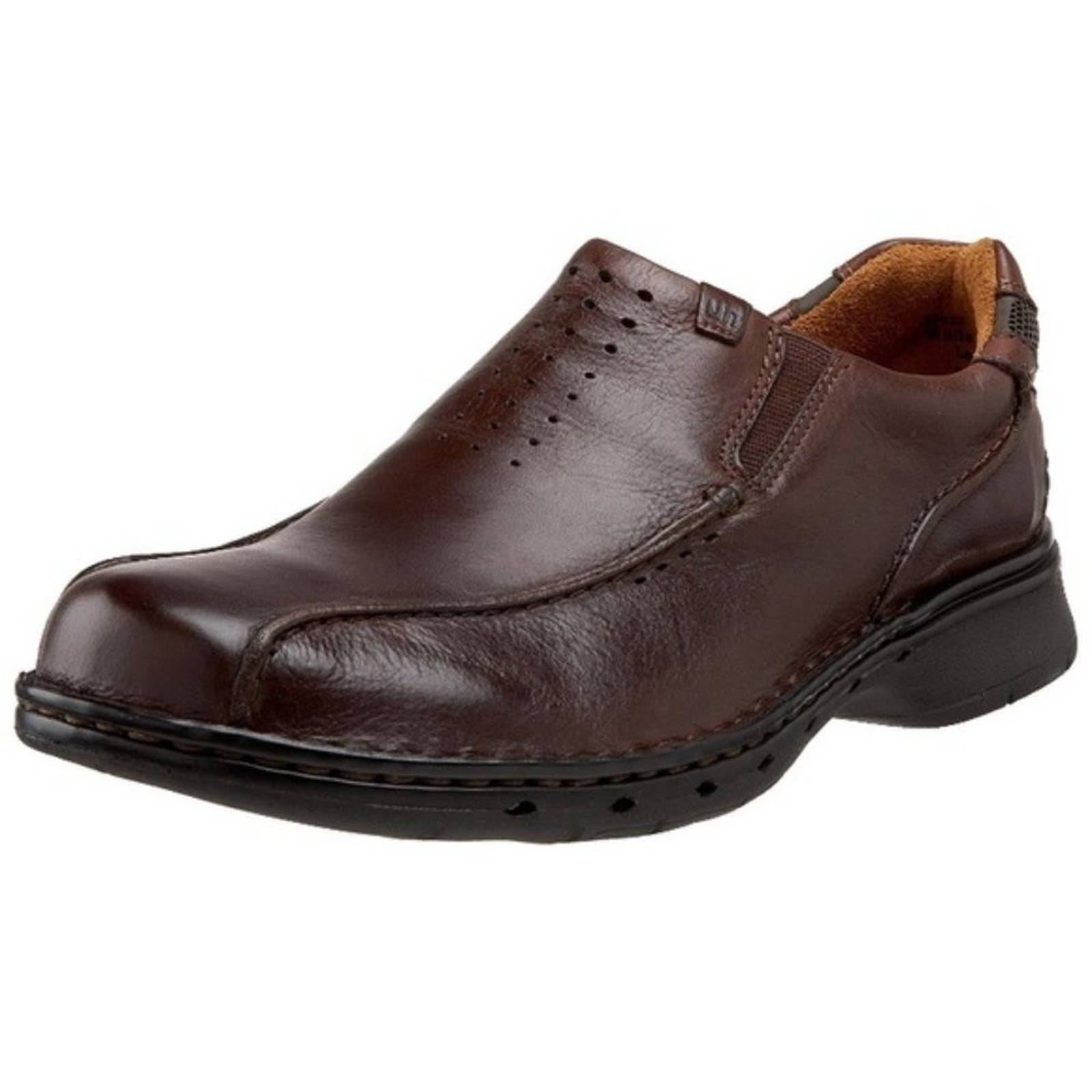 Clark’s Unstructured Brown Un Seal Leather Loafer Shoes | Size 13