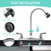 Kitchen Faucet Non-Metallic Flexible Spout for Campers