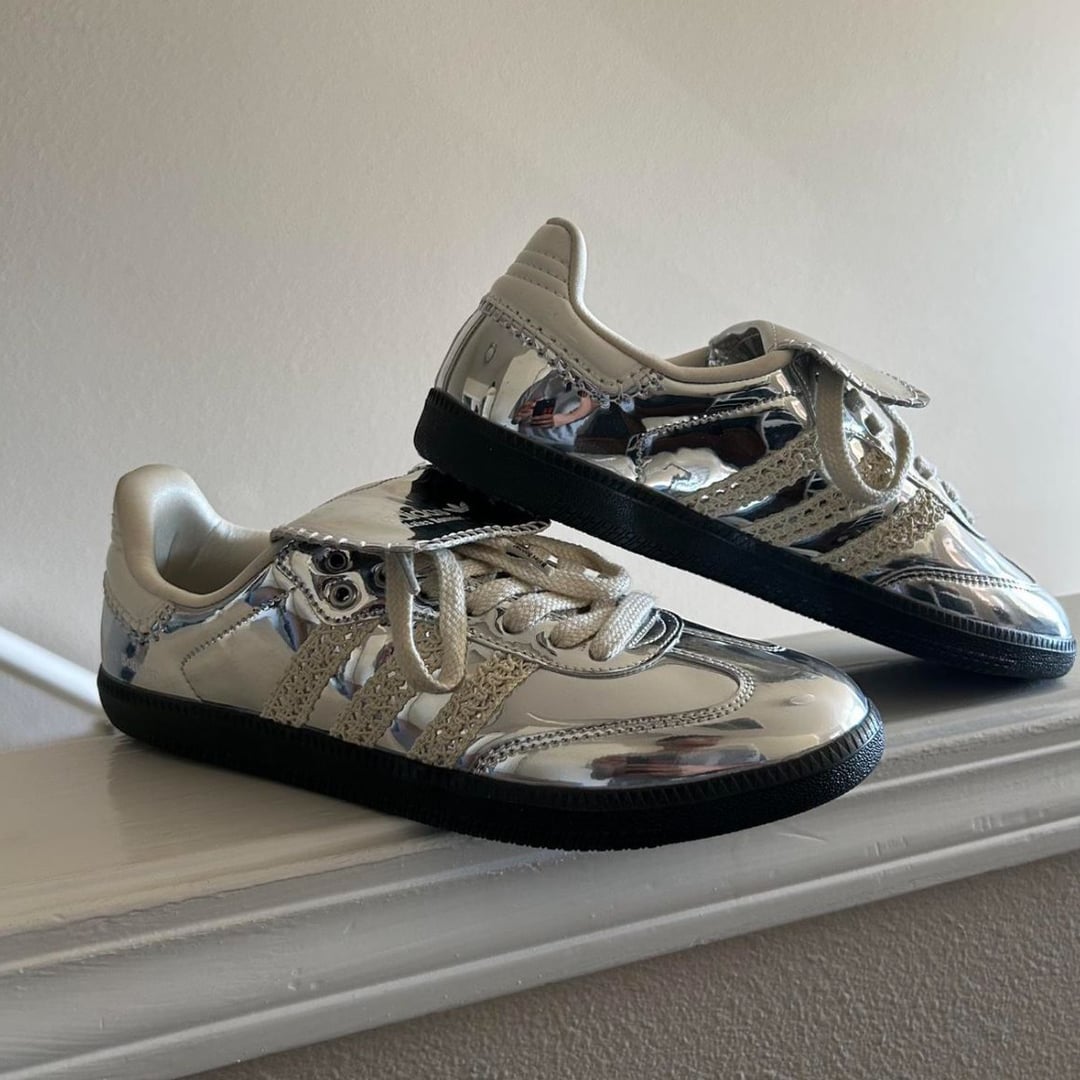 Wales Bonner adidas Samba Silver Metallic Cream White Grey (Men's)