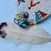 Southwestern inlay multi stone cuff