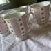 4 BRAND NEW GRACE TEAWARE ROSES PORCELAIN MUGS
