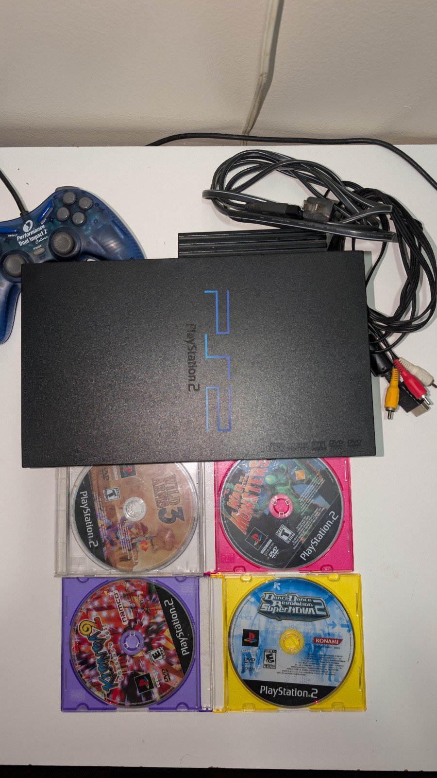 PlayStation 2 console with network adapter