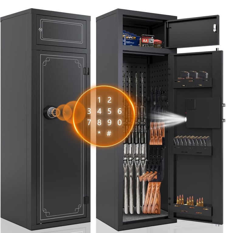 KAER 10-12 Gun Safe Rifle,Gun Safes for Home Rifle and Pistols,Gun Safes & Cabi