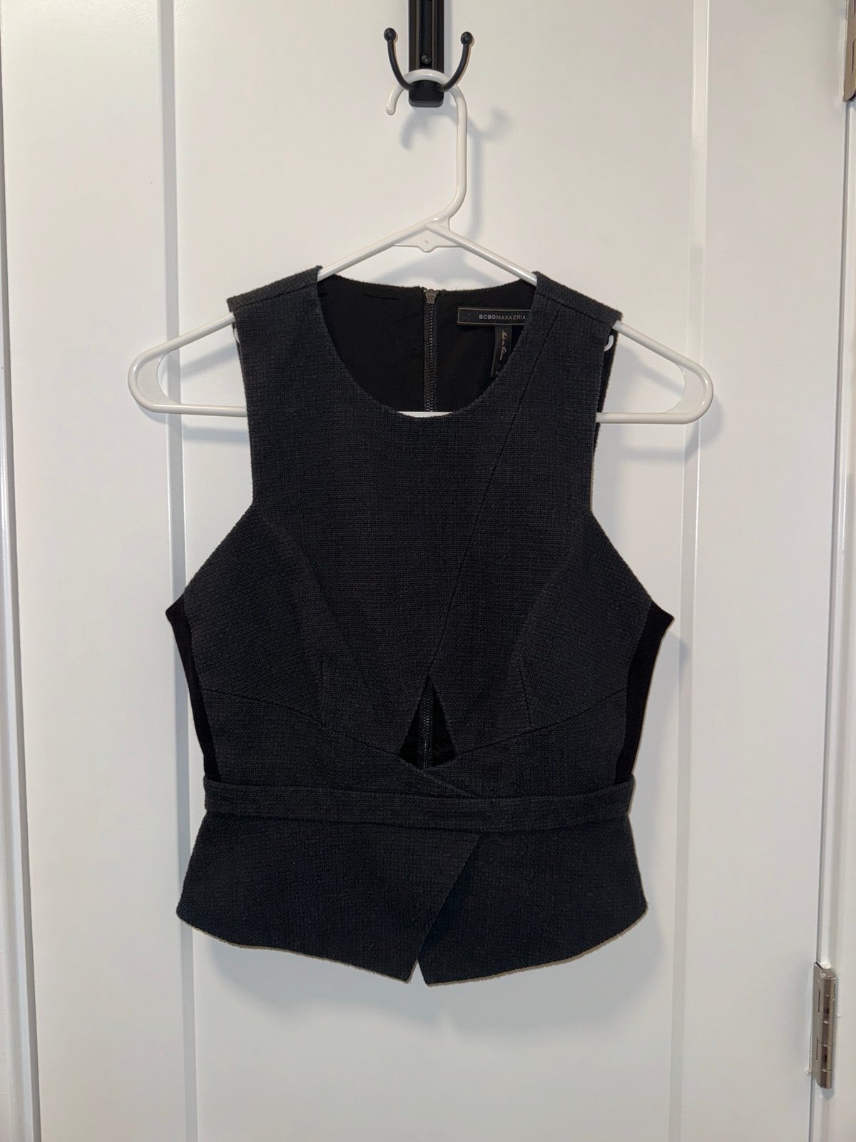 BCBGMAXAZRIA Elley Tank Top Size XXS Black