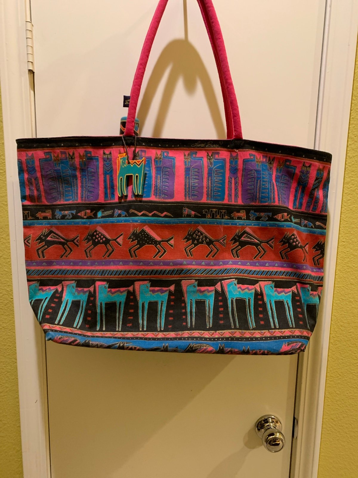 Laurel Burch XL Cats Weekender Bag 26”x16”x 9”