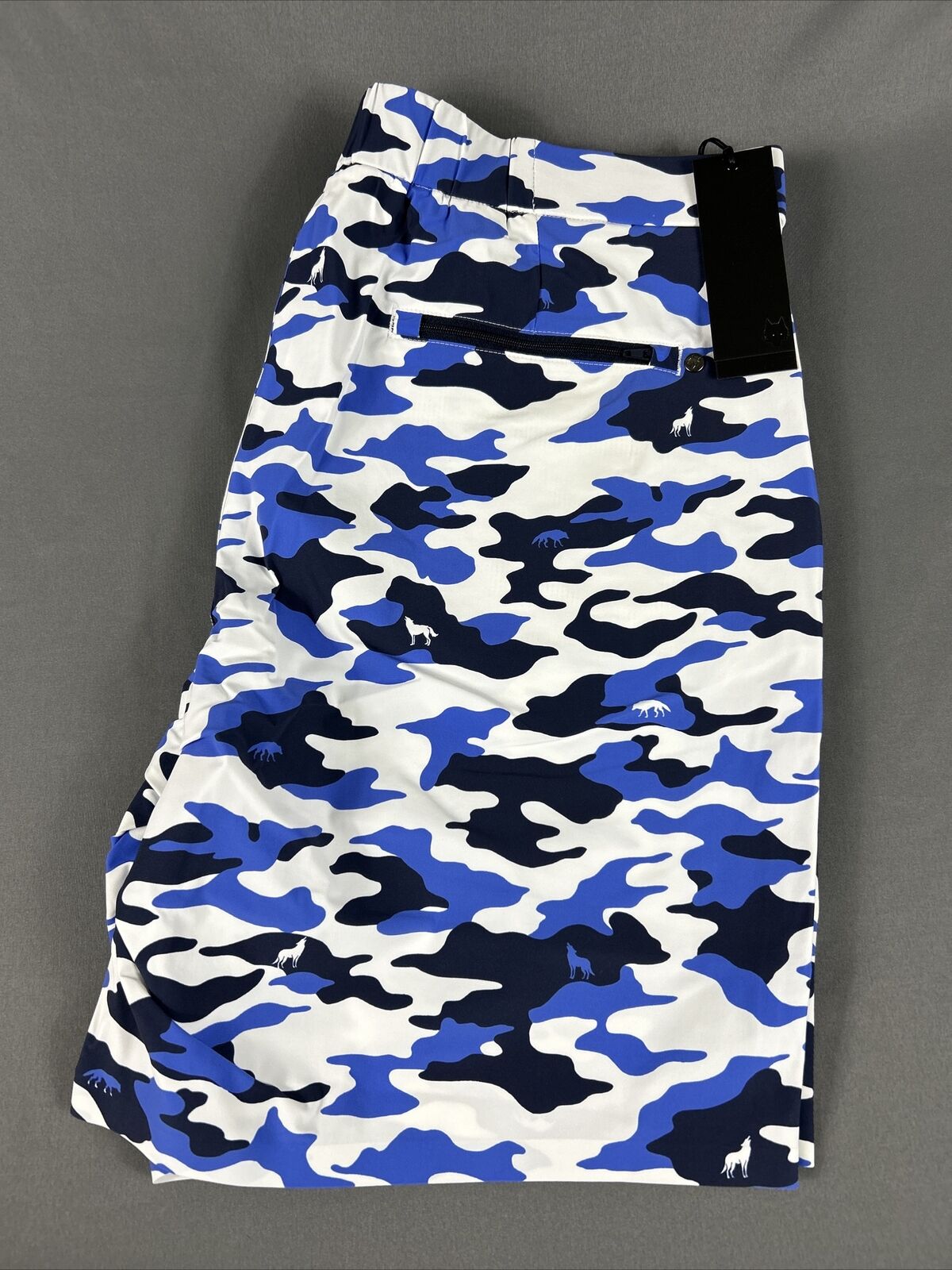 Greyson Golf Hybrid Swim Shorts Camo Scape Print Multicolor 36 x 8 NWT MSRP 158