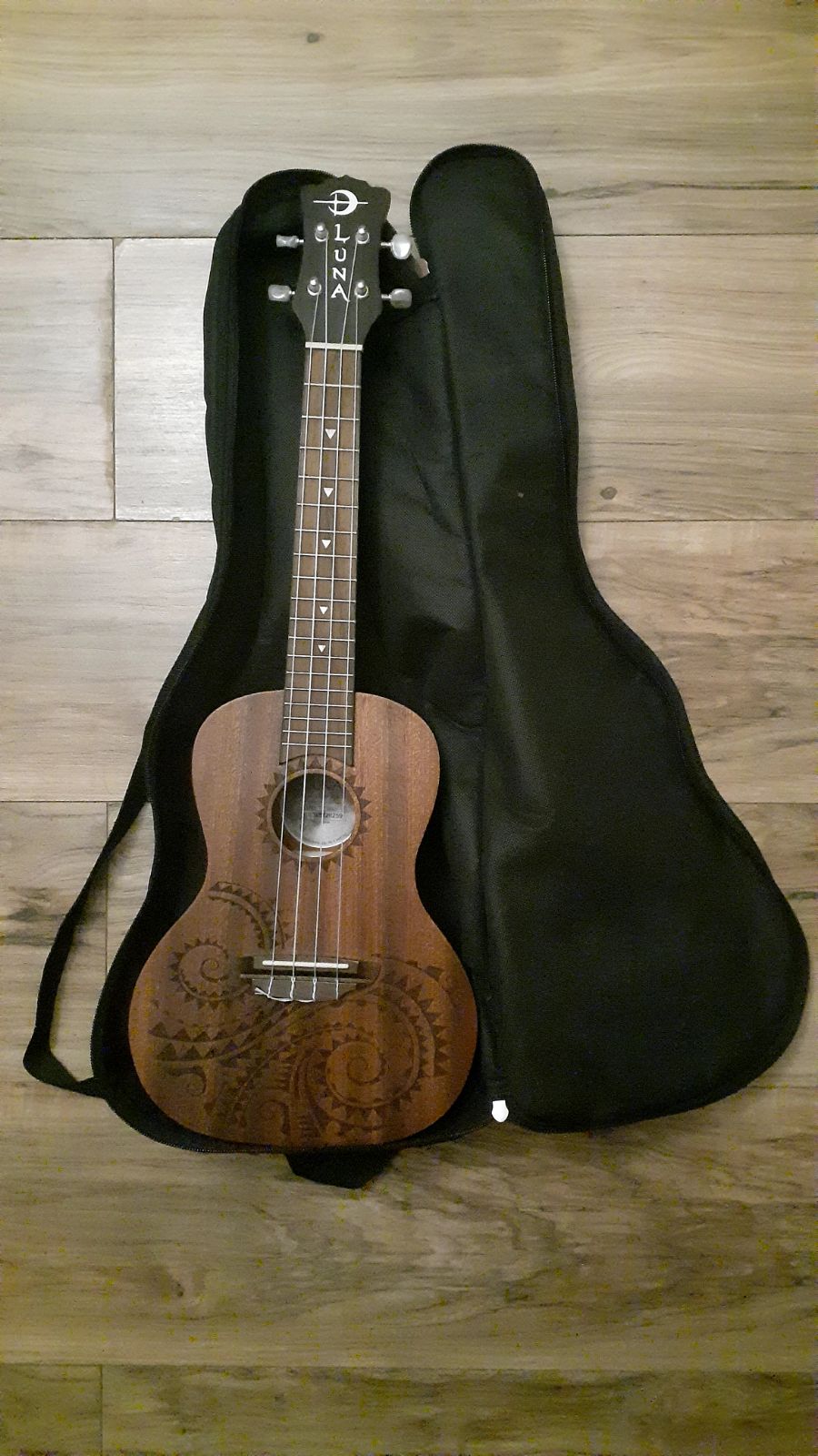 Luna Ukes Tattoo Ukulele