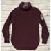 Alp N Rock Womens Simone Turtleneck Sweater Sz M Burgundy Ski Chunky Knit Warm