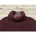 Alp N Rock Womens Simone Turtleneck Sweater Sz M Burgundy Ski Chunky Knit Warm