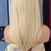 Celebrity Sexy blonde straight h.d lace front wig