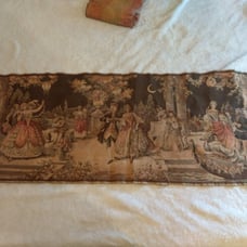 Two antique hand-woven Belgium tapestries