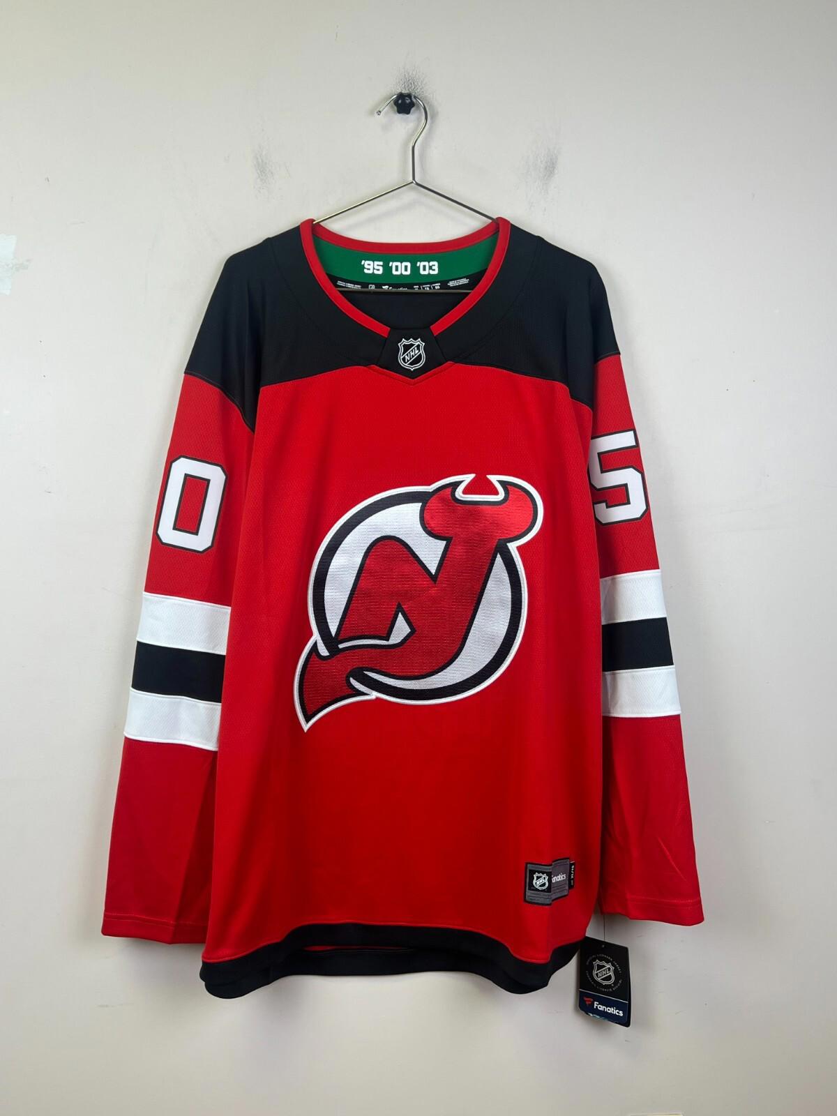 New Jersey Devils DAWS #50 Fanatics NHL Breakaway Home Jersey Red Mens XL NWT