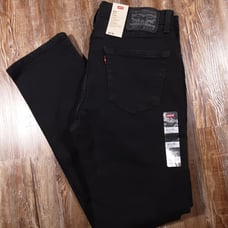 NWT 90 Levi's Stretch 511 Slim Fit Low Rise Grunge Punk Black Jeans 32x30