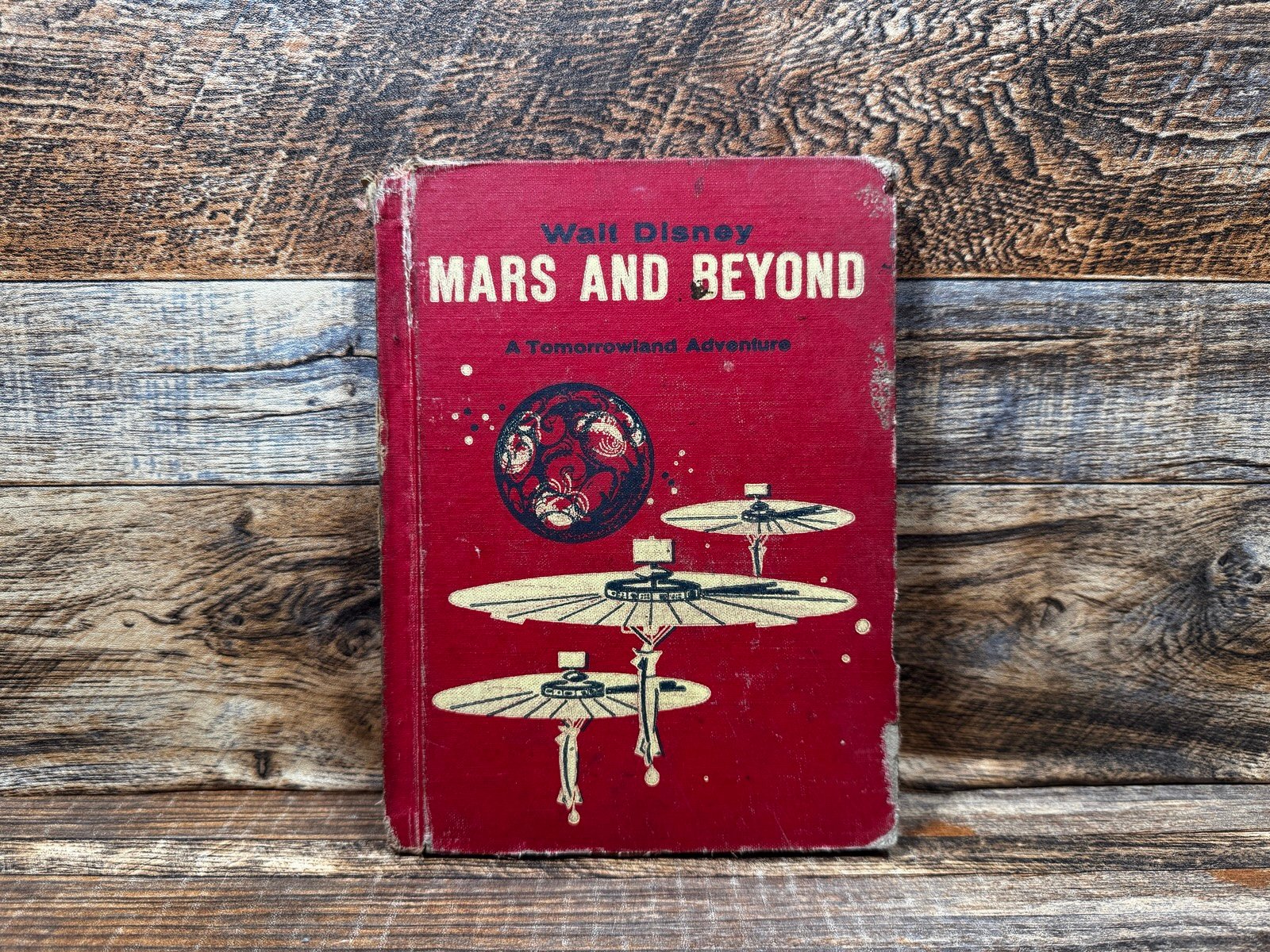 1959 Walt disney Tomorrowland Adventure Book MARS AND BEYOND Very Rare