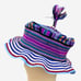 Colorful Adult Bucket Hat w/ Tassel Handwoven Handcrafted Vibrant Ethnic Boho