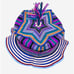 Colorful Adult Bucket Hat w/ Tassel Handwoven Handcrafted Vibrant Ethnic Boho
