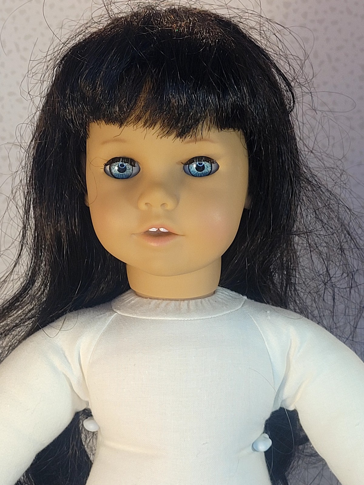 Vintage Beautiful brunette nude Engel Puppe Doll made in West Germany