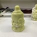 Hand carved Lantian jade seated Buddha statue, Sakyamuni statue, White Marble,