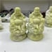 Hand carved Lantian jade seated Buddha statue, Sakyamuni statue, White Marble,