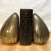 Ben Seibel Design Jenfred-Ware Clam Shell Brass Bookends - Mid Century Modern