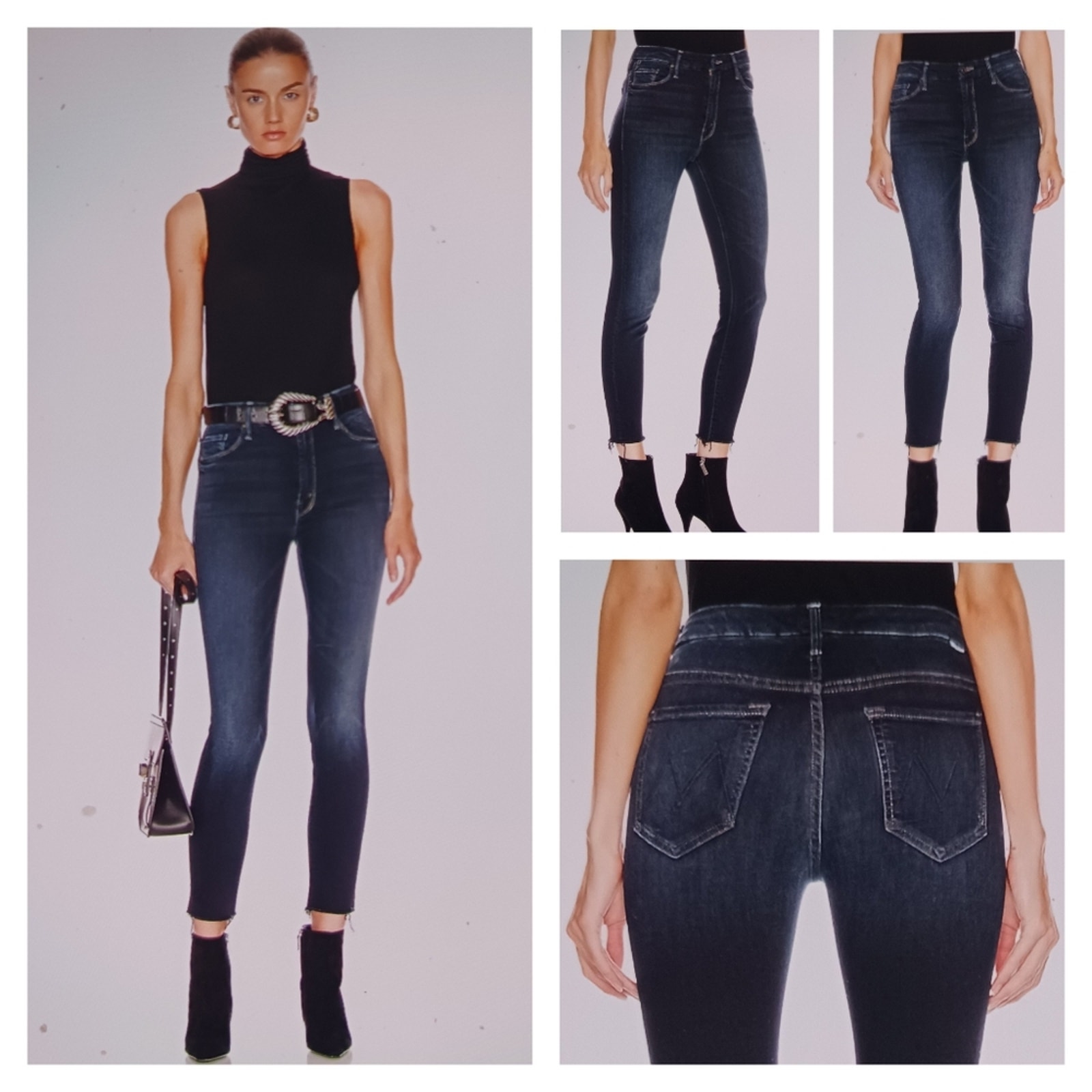 Mother the Looker High Waisted Ankle Fray GUC 228 Size 28 J1387