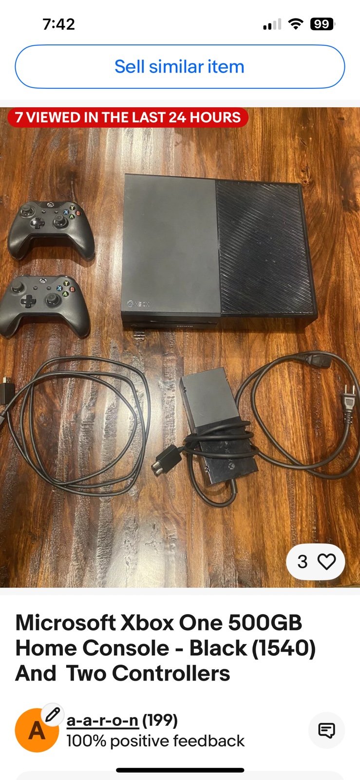 Xbox One Series S black w/ 2 controllers
