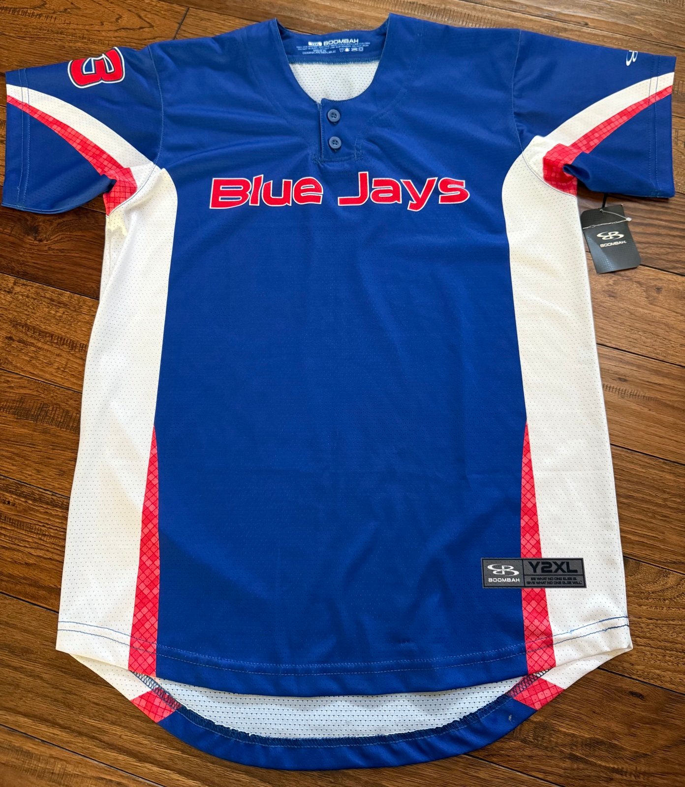 NEW Boombah Toronto Blue Jays #23 Baseball Shirt Jersey Youth 2XL