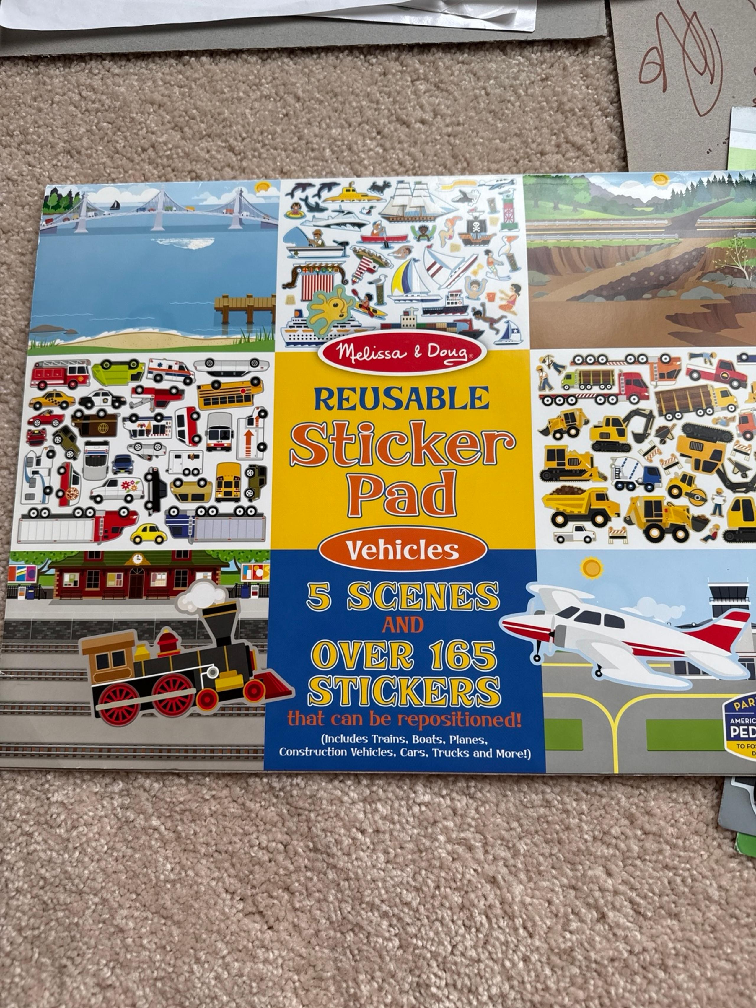 Melissa & Dough reusable sticker book - 3 book bundle