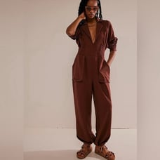 NEW Free People Blair One-Piece In Mink Size M
