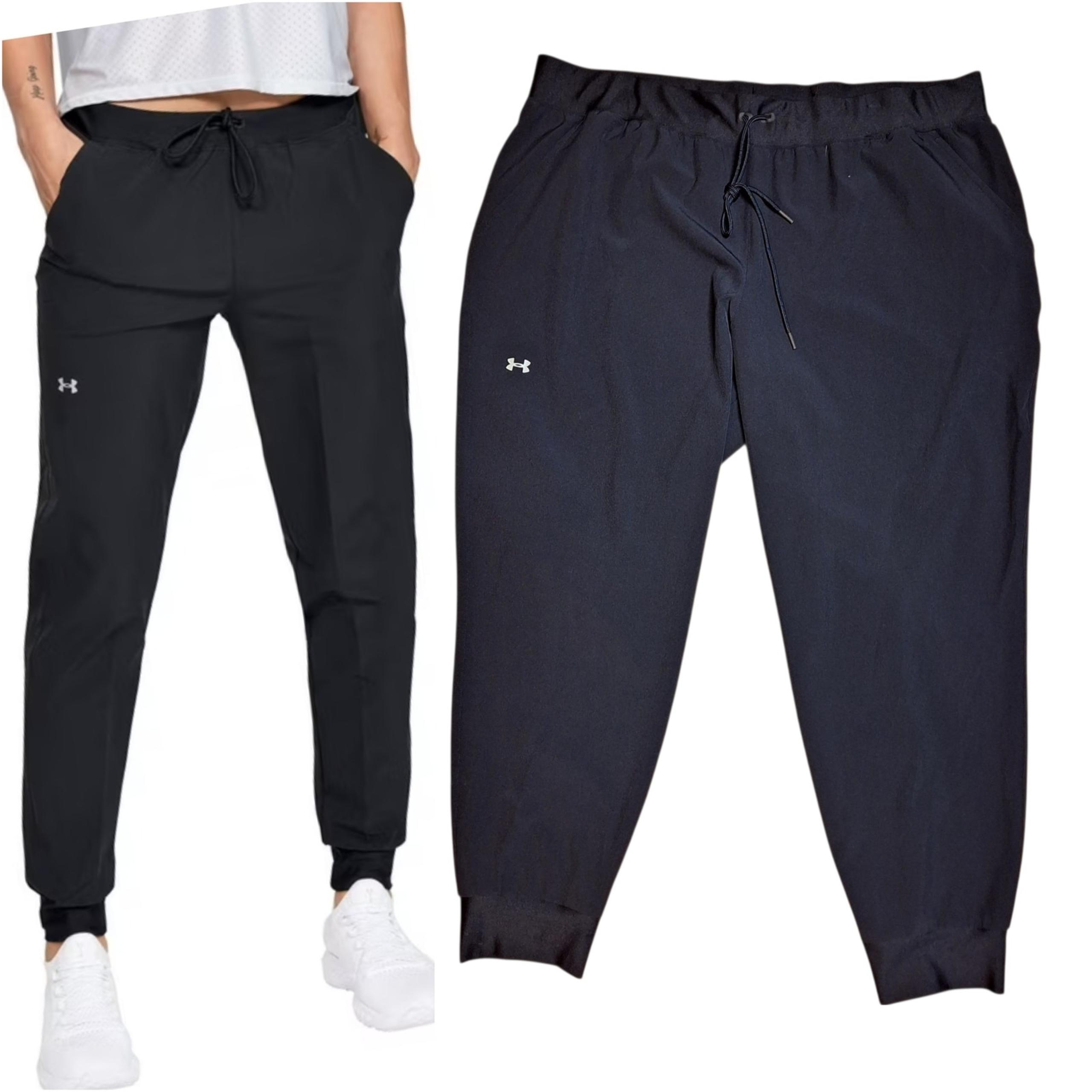 Under Armour Womens 1x heatgear sports woven pants drawstring jogger loose fit