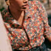 SEZANE Pierro Shirt Floral Cotton Blouse Top