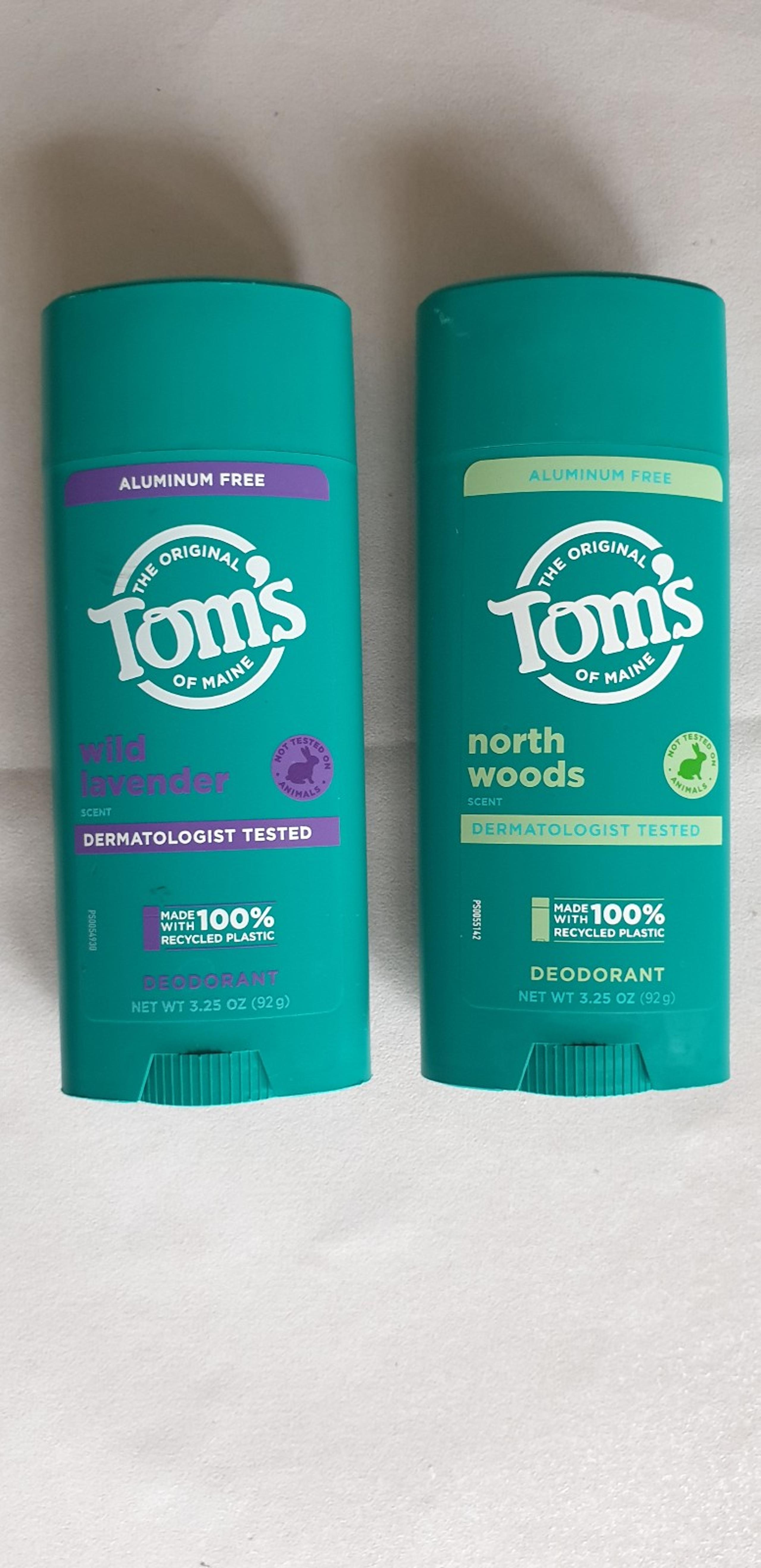 Tom's of Wild Lavender North Woods Deodorant for Men & Women - Set of 2