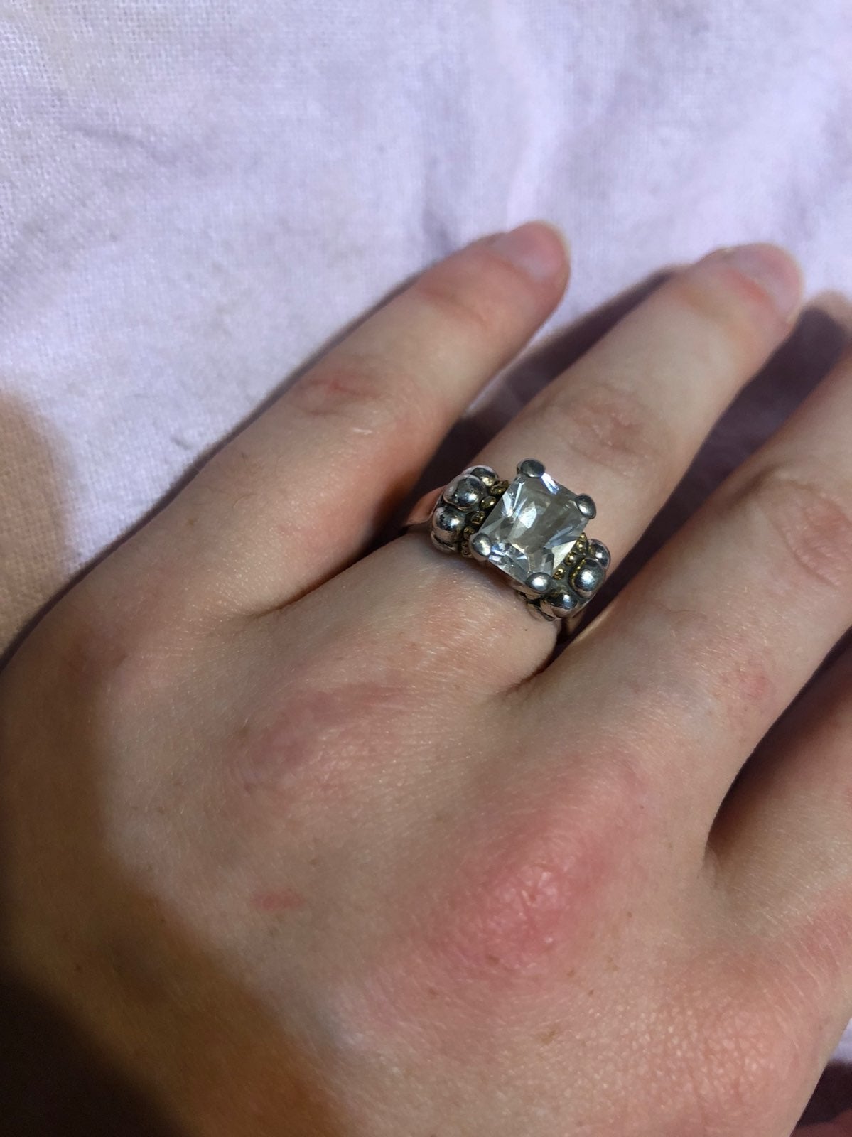 Antique Gold sterling silver ring