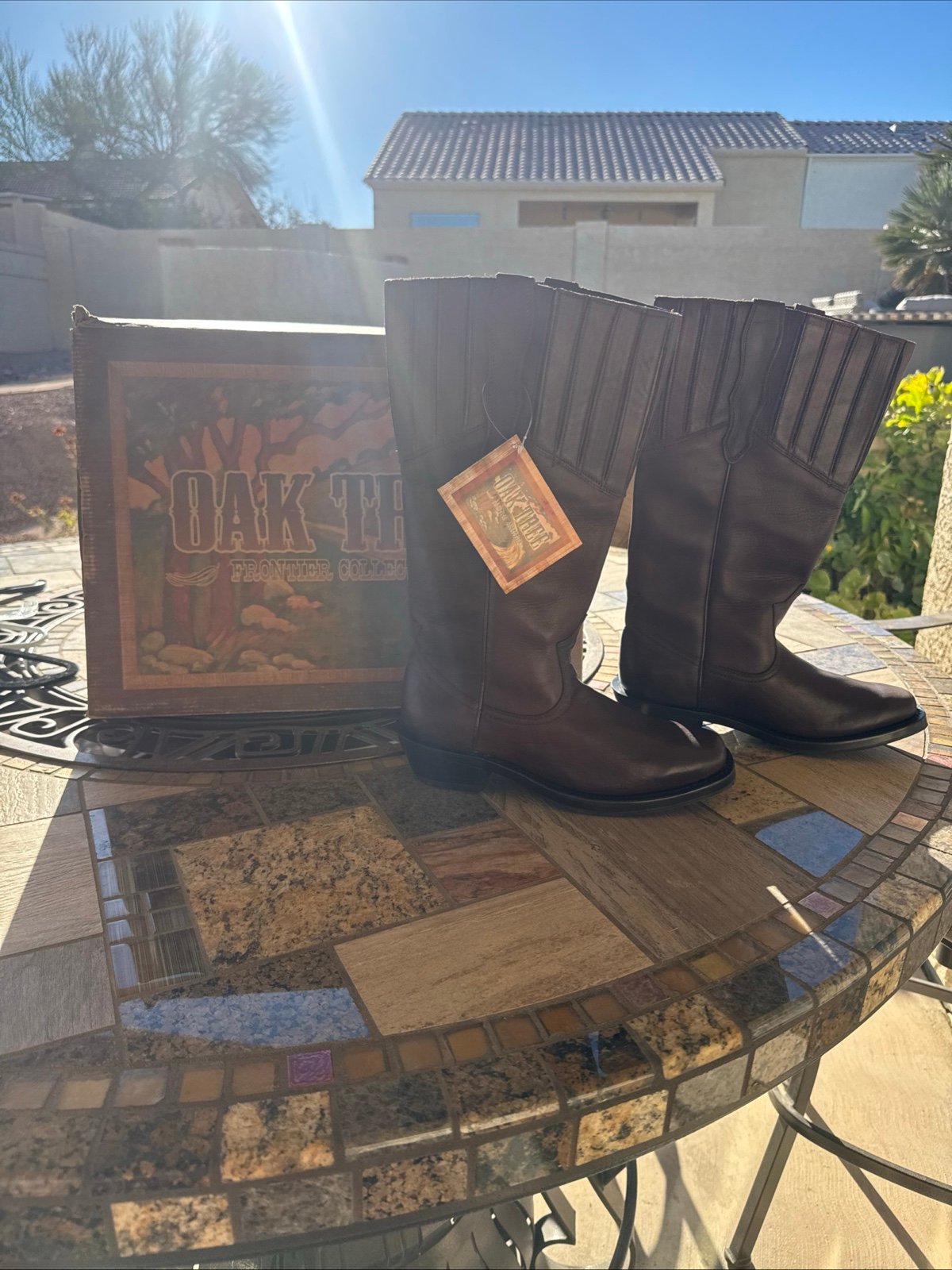 Oak Tree Cowboy / Frontier Collection Boots Josey 7.5 Tall Womans Sold Out Rare