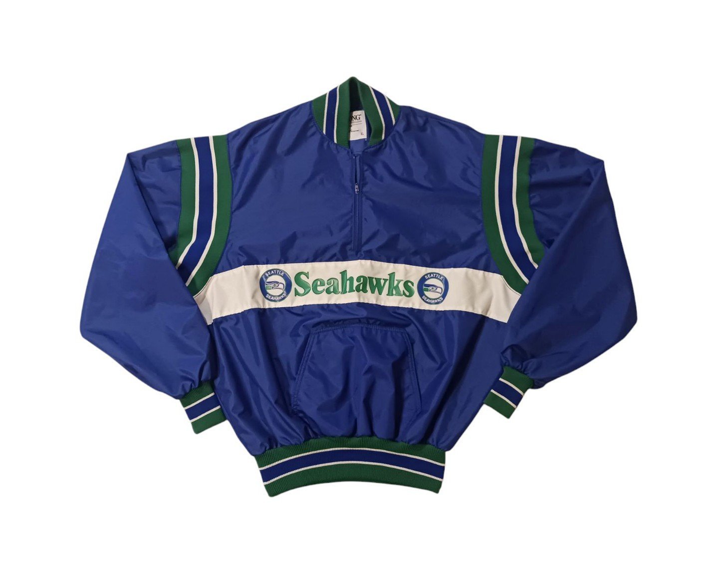 Vintage 90's NFL Seattle Seahawks x DeLong Windbreaker Jacket (XL)