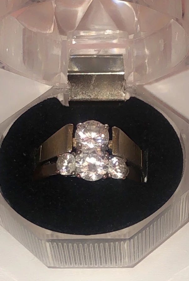 14K Gold Uncas Cz Diamond Rings
