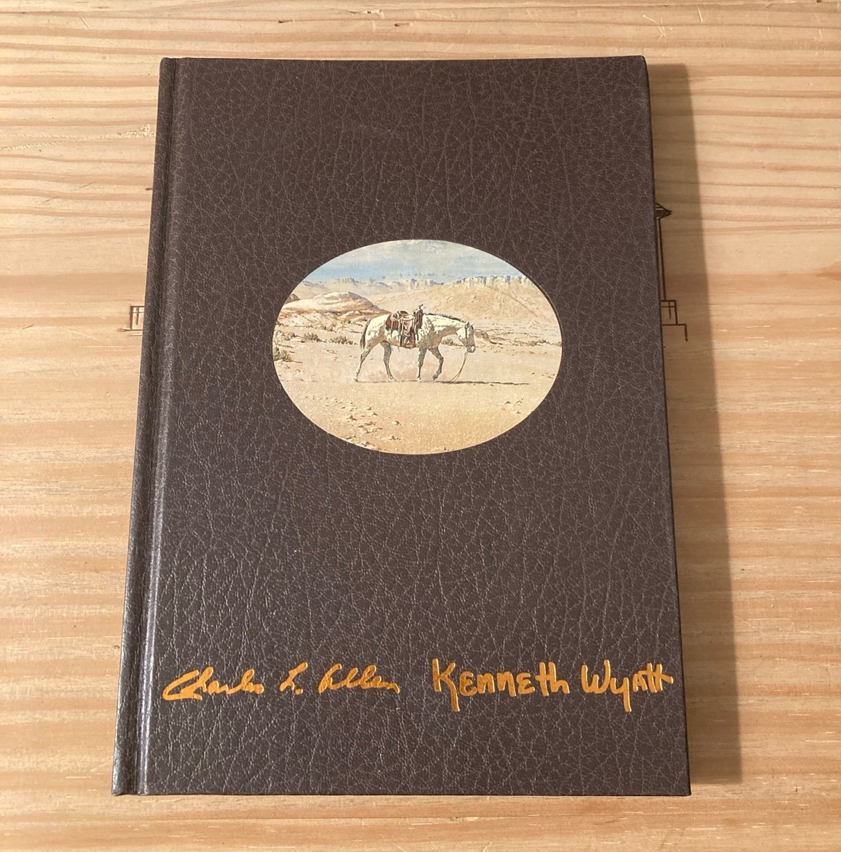 Signed Kenneth Wyatt’s Western Art Interpreted Book w/ Horses by Charles Allen